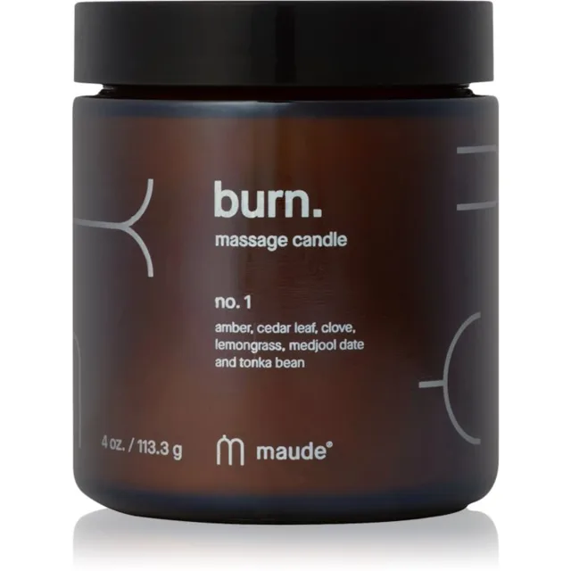Maude Burn masážní svíčka No.1 Amber, Cedar leaf & Lemongrass 113 g