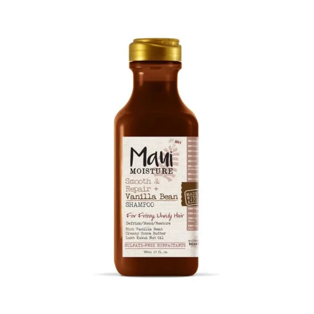 MAUI MOISTURE vyhlazující šampon pro kudrnaté vlasy s vanilkovými lusky, 385 ml