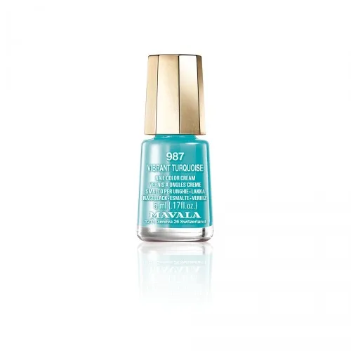 Mavala Dash & Splash Colors  lak na nehty - 987 Vibrant Turquuoise minicolor 5 ml
