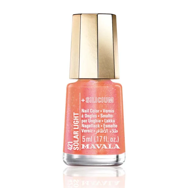 Mavala Prismatic Collection zpevňující lak na nehty s křemíkem - 421 SOLAR Light 5 ml