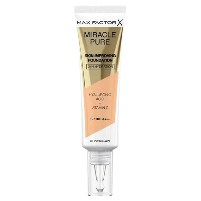 MAX FACTOR Hydratační make-up Miracle Pure (Skin-Improving Foundation) 30 ml Odstín 45 Warm Almond