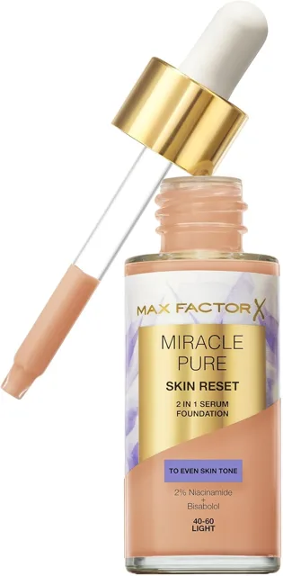 Max Factor Make-up a sérum 2v1 Miracle Pure Serum Foundation 30 ml 40-60 Light
