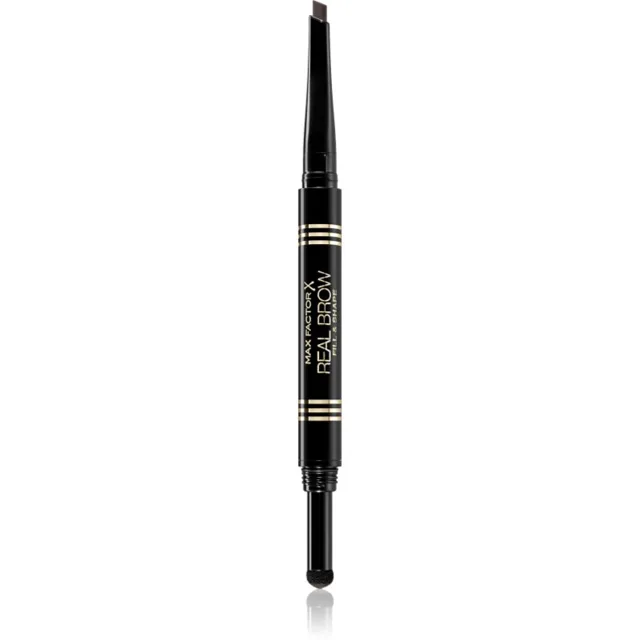 Max Factor Real Brow Fill & Shape tužka na obočí odstín 04 Deep Brown 0.6 g