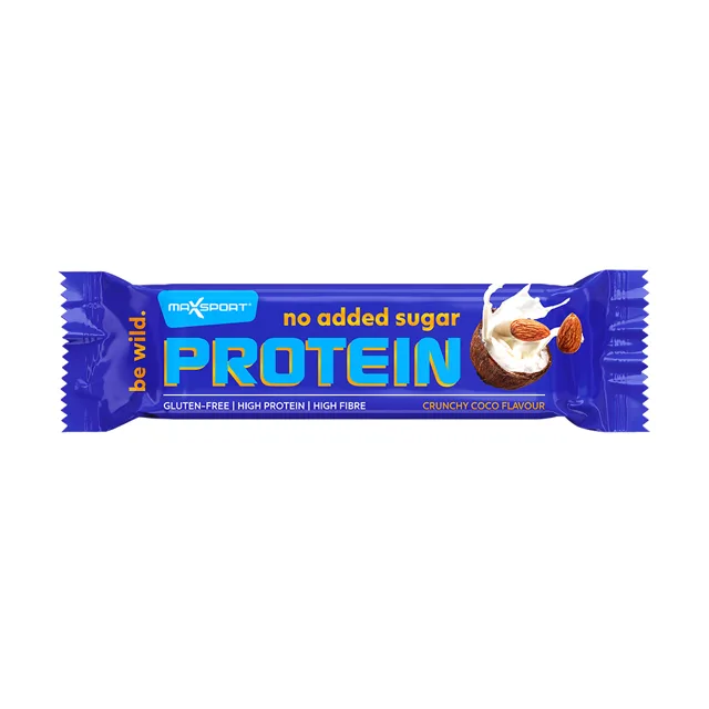 Max Sport No Added Sugar Proteinová tyčinka crunchy coco 40 g