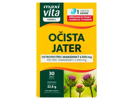 Maxi Vita Herbal Očista jater 30 tablet