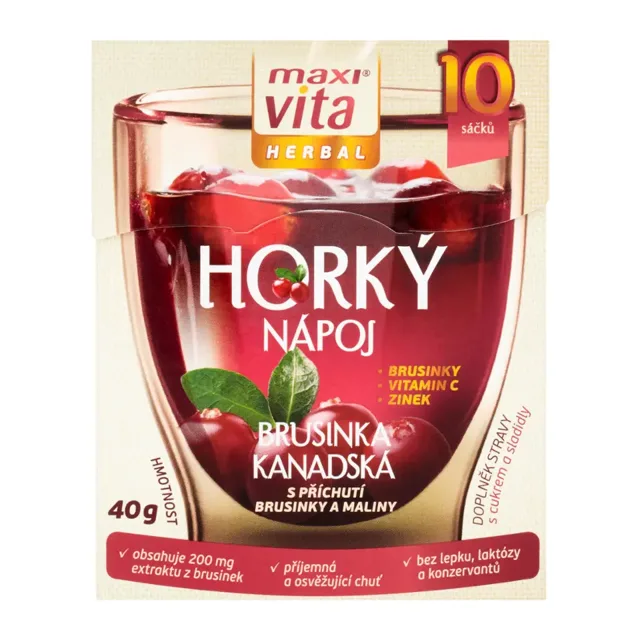 Maxi Vita Horký nápoj brusinka 40 g