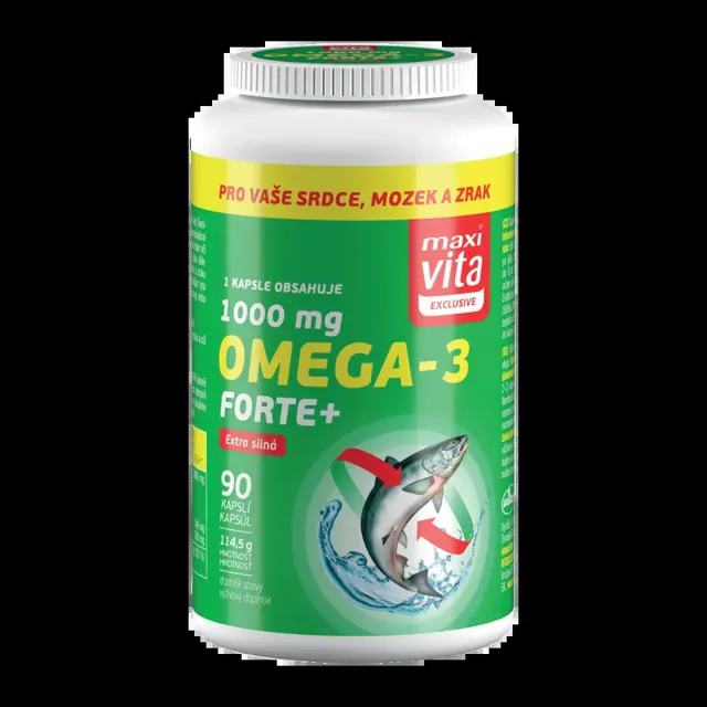 Maxi Vita Omega-3 Forte+, doplněk stravy 90 ks