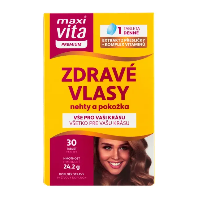 Maxi Vita Zdravé vlasy, nehty a pokožka, doplněk stravy 30 ks