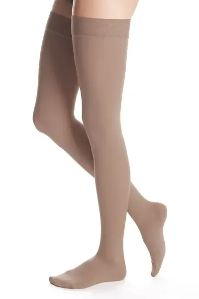 Maxis Stehenní punčochy MICRO AG lem bronz, XXL