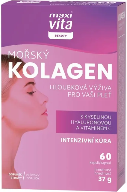 MaxiVita Beauty Mořský kolagen 60 kapslí