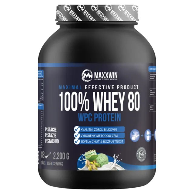 MAXXWIN 100% Whey protein 80 pistácie 2200 g