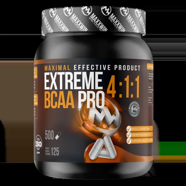 MAXXWIN Extreme BCAA PRO 4:1:1 - 500 kapslí