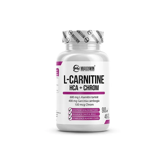 MAXXWIN L-carnitine hca chrom 90 kapslí