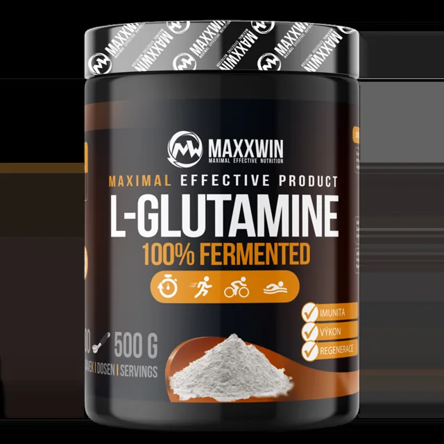MAXXWIN L-Glutamine 100% fermented 500g - malina