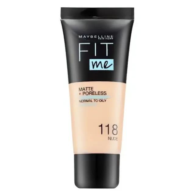 Maybelline Fit Me! Foundation Matte + Poreless 118 Nude 30 ml