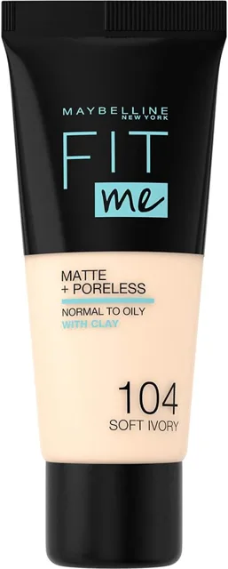 Maybelline - Fit Me Matte Foundation - 104 soft Ivory, 30ml