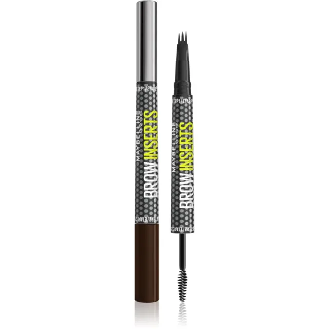 MAYBELLINE NEW YORK Brow Inserts fix na obočí s kartáčkem 2 v 1 odstín 4.5 Ash Brown 1.25 ml