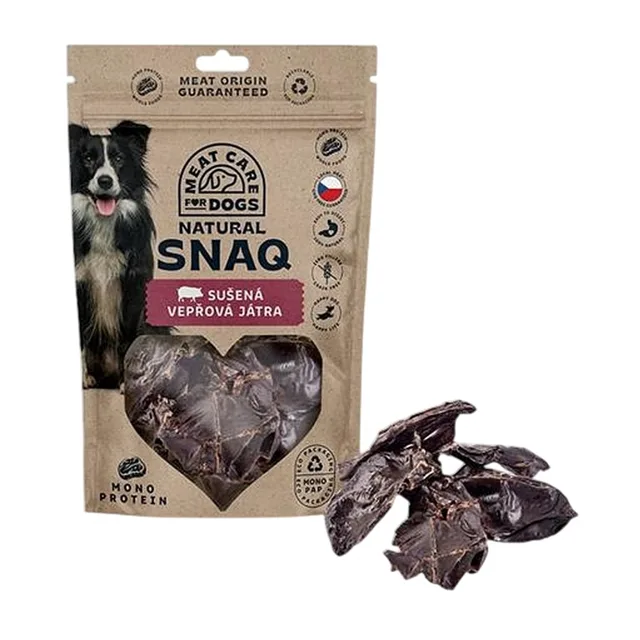 MEAT CARE For pets natural snaq vepřová játra sušená 100 g
