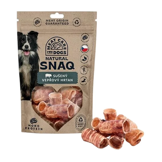 MEAT CARE For pets natural snaq vepřový hrtan sušený 100 g
