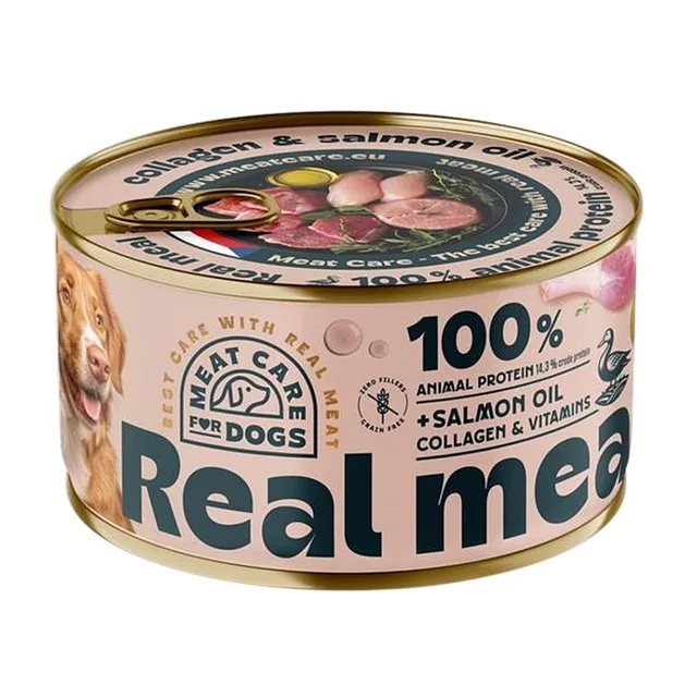 MEAT CARE For pets real meal konzerva pro psy kachna 400 g