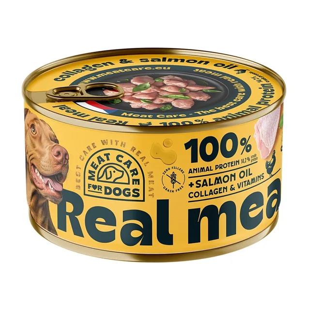 MEAT CARE For pets real meal konzerva pro psy kuřecí 400 g
