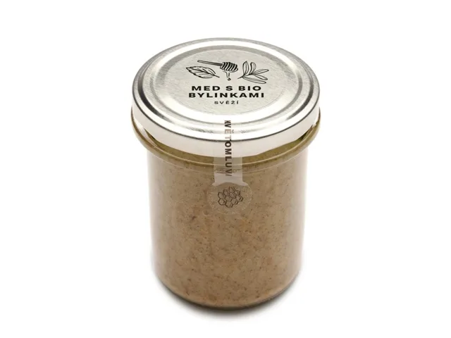 Med s bio bylinkami - svěží, 250 g