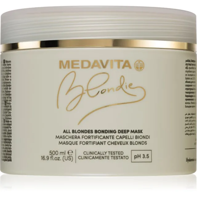 Medavita Blondie All Blondes Bonding Deep Mask posilující maska pro barvené vlasy 500 ml