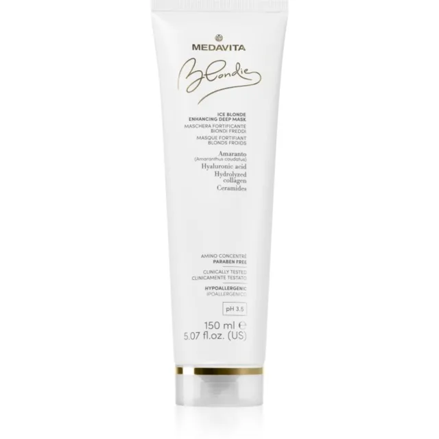 Medavita Blondie Ice Blonde Enhacing Deep Mask hloubkově vyživující maska pro studené odstíny blond 150 ml