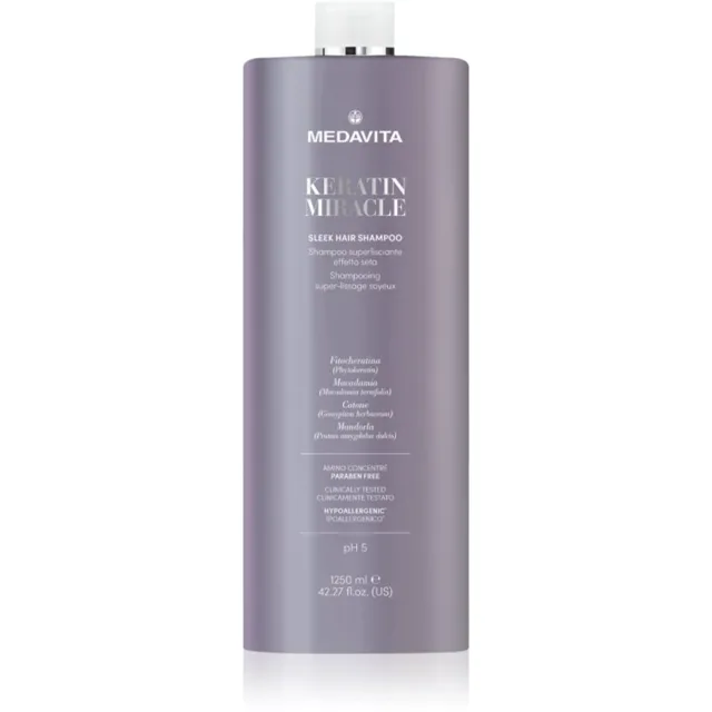 Medavita Keratin Miracle Sleek Hair Shampoo uhlazující šampon 1250 ml