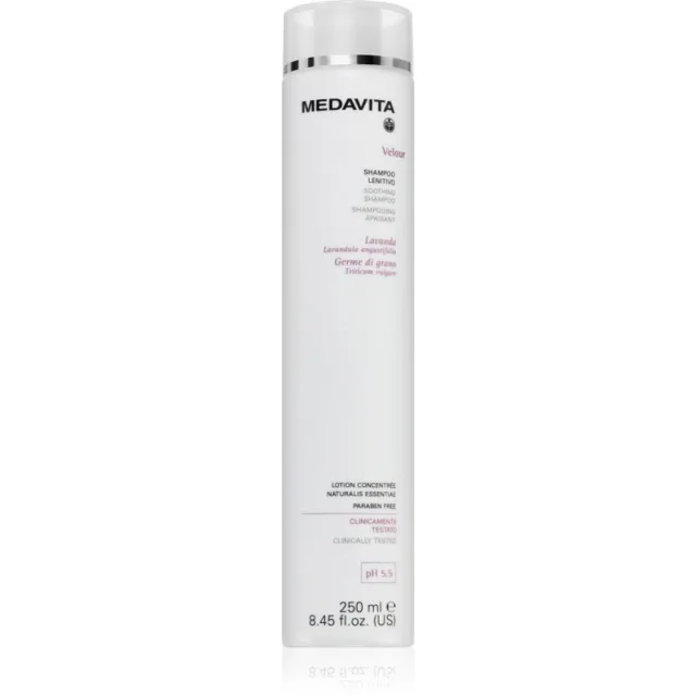 Medavita Velour Soothing Shampoo zklidňující šampon pro citlivou a podrážděnou pokožku 250 ml