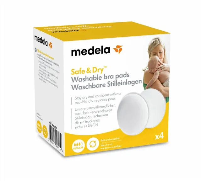 Medela Prsní vložky pratelné na opakované použití 4 ks