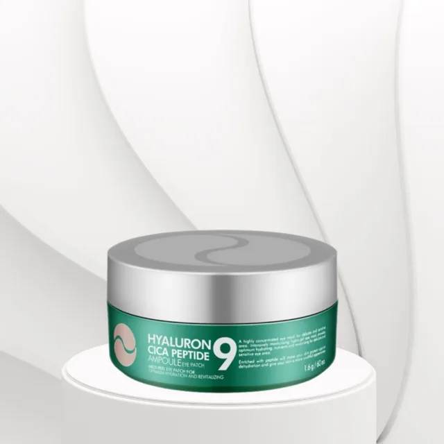 MEDI-PEEL - Hyaluron Cica Peptide 9 Ampoule Eye Patch - Hydrogelové polštářky pod oči s peptidy a pupečníkem asijským - 60 ks/ 90 g