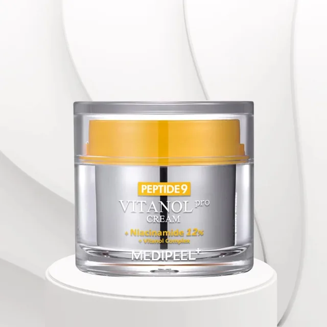 MEDI-PEEL - Peptide9 Vitanol Cream Pro - Rozjasňující protivráskový krém s peptidy a niacinamidem - 50 ml