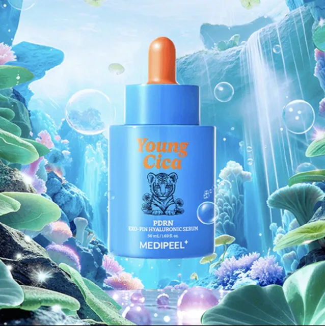 MEDI-PEEL - Young Cica PDRN Exo-Pin Hyaluronic Serum - Hyaluronové sérum s Cica, PDRN a Exo-Pin komplexem pro zklidnění a regeneraci pleti - 50 ml