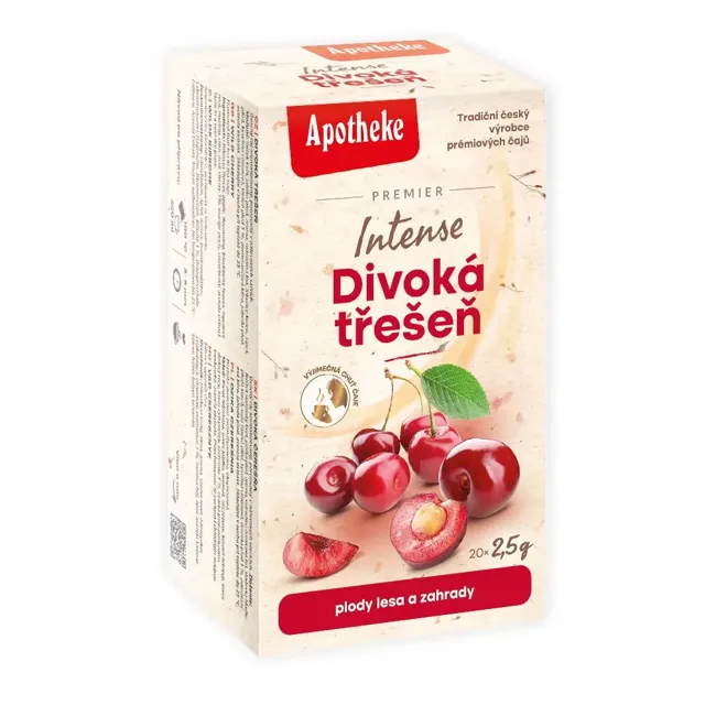 MEDIATE Apotheke Premier Intense Divoká třešeň čaj 20 x 2.5 g