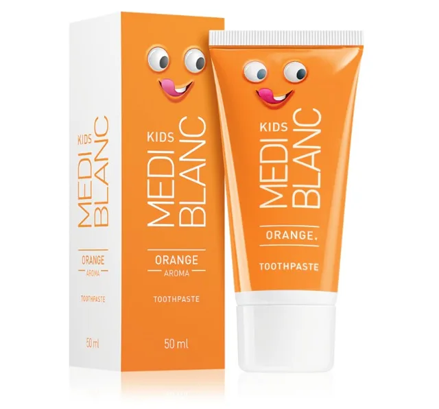 MEDIBLANC KIDS dětská zubní pasta Orange 50 ml, EXP: 03/2026
