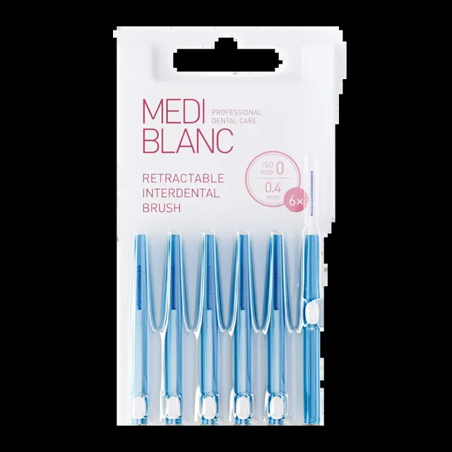 Mediblanc Mezizubní vysouvací kartáčky 0,4 mm 6 ks