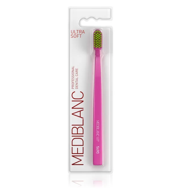 MEDIBLANC Zubní kartáček Ultra Soft 1 ks růžový