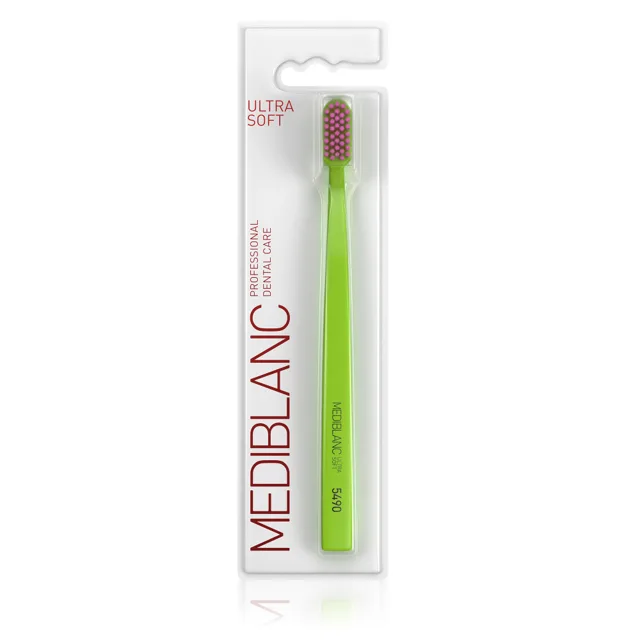 MEDIBLANC Zubní kartáček Ultra Soft 1 ks zelený