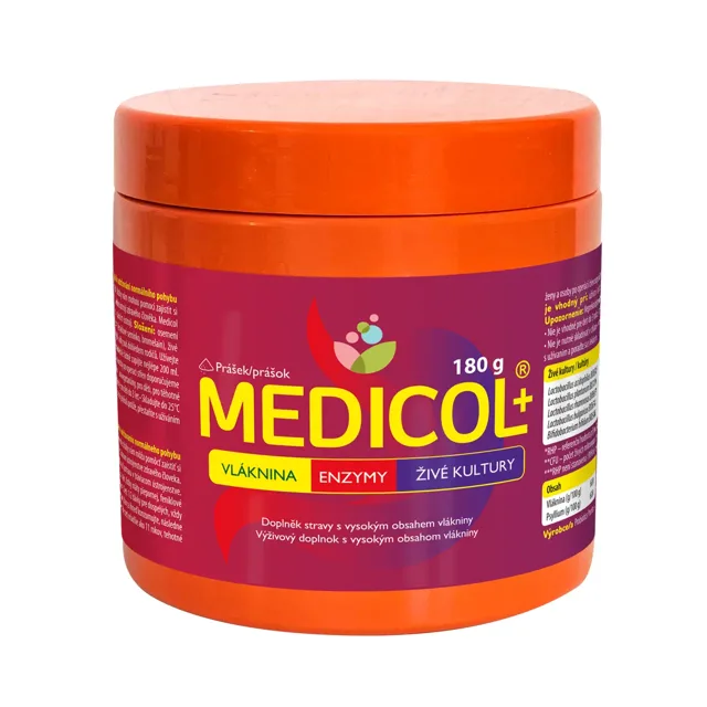 Medicol+ vláknina/enzymy/živé kultury 180g