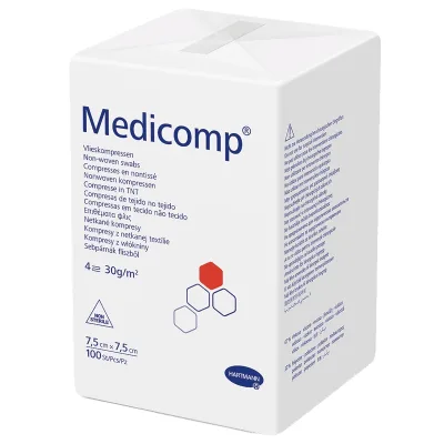 Medicomp Kompres nesterilní 7,5 x 7,5 cm/100 ks 4218233