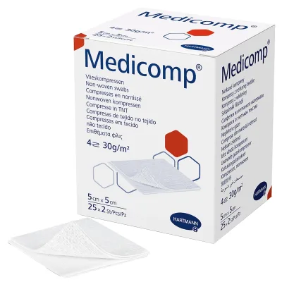 Medicomp Kompres sterilní 5 x 5 cm 25 x 2 ks