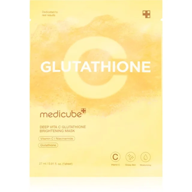 medicube Deep Vita C Glutathione Brightening Mask rozjasňující plátýnková maska 27 ml