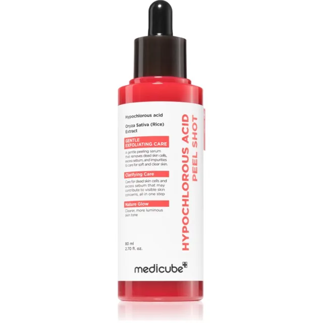 medicube Hypochlorous Acid Peel Shot vyhlazující exfoliační sérum na rozšířené póry 80 ml