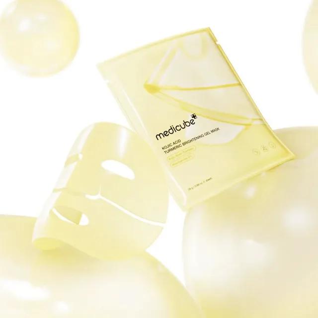 Medicube - Kojit Acid Turmeric Brightening Gel Mask - Rozjasňující gelová maska s kurkumou - 28 g