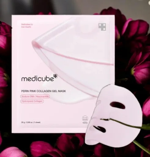 Medicube - PDRN Pink Collagen Gel Mask - Kolagenová gelová maska - 28 g