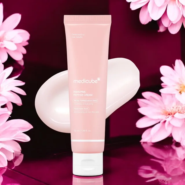MEDICUBE - PDRN Pink Hyaluronic Moisturizing Cream - Krém pro dokonalou pleť - 50 ml