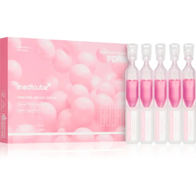 medicube PDRN Pink One Day Serum obnovující pleťové sérum pro rozjasnění a hydrataci 10x1.5 ml