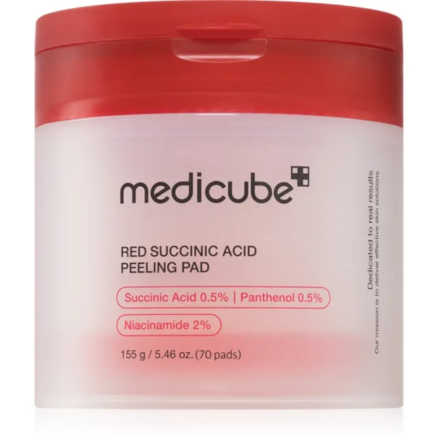 medicube Red Succinic Acid Peeling Pad exfoliační polštářky pro problematickou pleť 70 ks