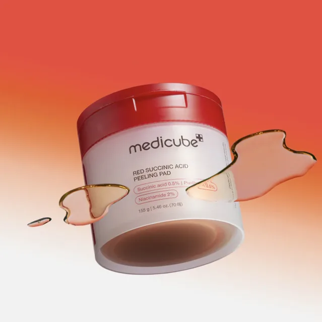 Medicube - Red Succinic Peeling Pad - Červené peelingové tampónky - 70 ks